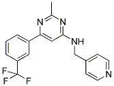 2-METHYL-N-(PYRIDIN-4-YLMETHYL)-6-[3-(TRIFLUOROMETHYL)PHENYL]PYRIMIDIN-4-AMINE Struktur