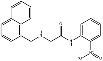 2-[(1-NAPHTHYLMETHYL)AMINO]-N-(2-NITROPHENYL)ACETAMIDE Struktur