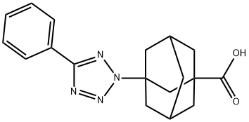 3-(5-PHENYL-TETRAZOL-2-YL)-ADAMANTANE-1-CARBOXYLIC ACID Struktur