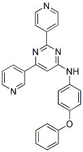 (4-PHENOXY-PHENYL)-(6-PYRIDIN-3-YL-2-PYRIDIN-4-YL-PYRIMIDIN-4-YL)-AMINE Struktur