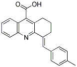 4-(4-METHYL-BENZYLIDENE)-1,2,3,4-TETRAHYDRO-ACRIDINE-9-CARBOXYLIC ACID Struktur