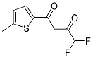 4,4-DIFLUORO-1-(5-METHYL-THIOPHEN-2-YL)-BUTANE-1,3-DIONE Struktur