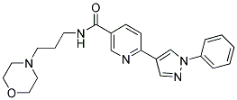 N-(3-MORPHOLIN-4-YL-PROPYL)-6-(1-PHENYL-1H-PYRAZOL-4-YL)-NICOTINAMIDE Struktur