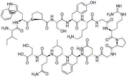 H-ILE-TRP-PRO-SER-TYR-LYS-GLY-ARG-PRO-GLY-ASN-PHE-LEU-GLN-SER-OH Struktur