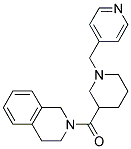 2-[(1-(4-PYRIDINYLMETHYL)PIPERIDIN-3-YL)CARBONYL]-1,2,3,4-TETRAHYDROISOQUINOLINE Struktur