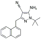 4-AMINO-1-TERT-BUTYL-3-(1'-NAPHTHYLMETHYL)-4-CYANOPYRAZOLE Struktur