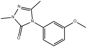 4-(3-METHOXYPHENYL)-2,5-DIMETHYL-2,4-DIHYDRO-3H-1,2,4-TRIAZOL-3-ONE Struktur