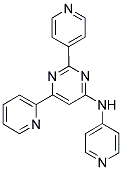 6-PYRIDIN-2-YL-N,2-DIPYRIDIN-4-YLPYRIMIDIN-4-AMINE Struktur