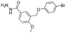 3-(4-BROMO-PHENOXYMETHYL)-4-METHOXY-BENZOIC ACID HYDRAZIDE Struktur