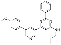 ALLYL-(6-[5-(4-METHOXY-PHENYL)-PYRIDIN-3-YL]-2-PHENYL-PYRIMIDIN-4-YL)-AMINE Struktur