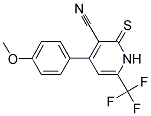 4-(4-METHOXY-PHENYL)-2-THIOXO-6-TRIFLUOROMETHYL-1,2-DIHYDRO-PYRIDINE-3-CARBONITRILE Struktur