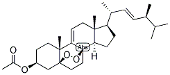 9(11), 22-CHOLESTADIEN-24-BETA-METHYL-5,8-PEROXY-3-BETA-OL ACETATE Struktur