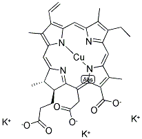 POTASSIUM COPPER CHLOROPHYLLIN Struktur