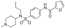 N-[4-(((1-METHYLPIPERIDIN-4-YL)PROPYLAMINO)SULPHONYL)PHENYL]FURAN-2-CARBOXAMIDE Struktur