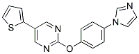 2-[4-(1H-IMIDAZOL-1-YL)PHENOXY]-5-THIEN-2-YLPYRIMIDINE Struktur