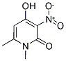 4-HYDROXY-3-NITRO-1,6-DIMETHYL-2(1H)-PYRIDINONE Struktur