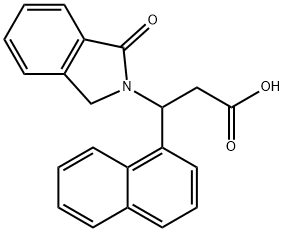 3-(1-NAPHTHYL)-3-(1-OXO-1,3-DIHYDRO-2H-ISOINDOL-2-YL)PROPANOIC ACID Struktur