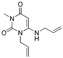 1-ALLYL-6-(ALLYLAMINO)-3-METHYLPYRIMIDINE-2,4(1H,3H)-DIONE Struktur