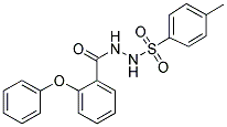 N-(2-PHENOXYBENZOYL)-N'-(P-TOSYL)HYDRAZINE Struktur