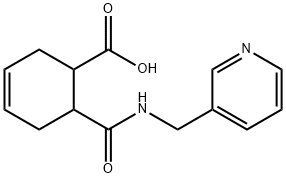 6-[(PYRIDIN-3-YLMETHYL)-CARBAMOYL]-CYCLOHEX-3-ENECARBOXYLIC ACID Struktur