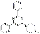 4-(4-METHYLPIPERAZIN-1-YL)-2-PHENYL-6-PYRIDIN-2-YLPYRIMIDINE Struktur