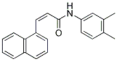 N-(3,4-DIMETHYLPHENYL)-3-(1-NAPHTHYL)ACRYLAMIDE Struktur