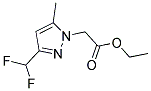 (3-DIFLUOROMETHYL-5-METHYL-PYRAZOL-1-YL)-ACETIC ACID ETHYL ESTER Struktur