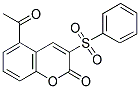 3-(PHENYL SULFONYL)ACETYLCOUMARIN Struktur