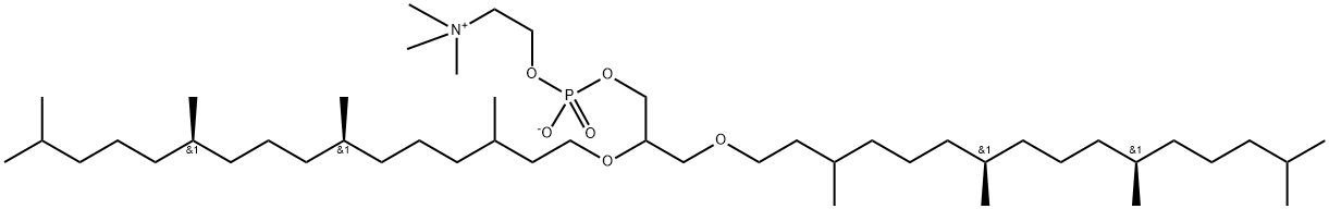 1,2-DI-O-PHYTANYL-SN-GLYCERO-3-PHOSPHOCHOLINE Struktur