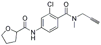 N-METHYL-N-PROPARGYL-4-(TETRAHYDROFURAN-2-YLCARBONYLAMINO)-2-CHLOROBENZAMIDE Struktur