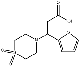 3-(1,1-DIOXO-1LAMBDA?6?,4-THIAZINAN-4-YL)-3-(2-THIENYL)PROPANOIC ACID price.