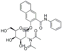 1-(NAPHTHOL AS BI)-N-ACETYL-BETA-D-GALACTOSAMINIDE Struktur