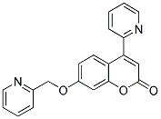 4-(PYRIDIN-2-YL)-7-(PYRIDIN-2-YLMETHOXY)-1-BENZOPYRAN-2-ONE Struktur