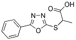 2-[(5-PHENYL-1,3,4-OXADIAZOL-2-YL)SULFANYL]PROPANOIC ACID Struktur