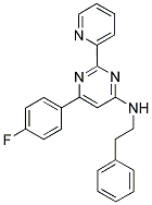 6-(4-FLUOROPHENYL)-N-(2-PHENYLETHYL)-2-PYRIDIN-2-YLPYRIMIDIN-4-AMINE Struktur