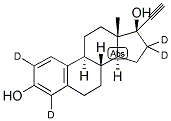 1,3,5(10)-ESTRATRIEN-17-ALPHA-ETHYNYL-3,17-BETA-DIOL-2,4,16,16-D4 Struktur