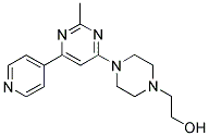 2-[4-(2-METHYL-6-PYRIDIN-4-YLPYRIMIDIN-4-YL)PIPERAZIN-1-YL]ETHANOL Struktur