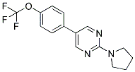 2-PYRROLIDIN-1-YL-5-[4-(TRIFLUOROMETHOXY)PHENYL]PYRIMIDINE Struktur