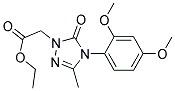 ETHYL 2-[4-(2,4-DIMETHOXYPHENYL)-3-METHYL-5-OXO-4,5-DIHYDRO-1H-1,2,4-TRIAZOL-1-YL]ACETATE Struktur