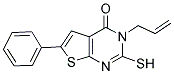 3-ALLYL-2-MERCAPTO-6-PHENYLTHIENO[2,3-D]PYRIMIDIN-4(3H)-ONE Struktur