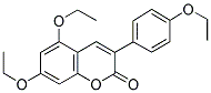 5,7-DIETHOXY-3-(4'-ETHOXYPHENYL)-4-COUMARIN Struktur