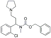 1-PYRROLIDIN-3-(2'-CHLOROPHENYL)-3-(N-CBZ-N-METHYL)AMINO-PROPANE Struktur