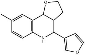 4-FURAN-2-YL-8-METHYL-2,3,3A,4,5,9B-HEXAHYDRO-FURO[3,2-C]QUINOLINE Struktur