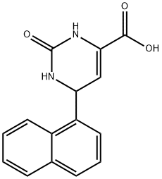 6-(1-NAPHTHYL)-2-OXO-1,2,3,6-TETRAHYDRO-4-PYRIMIDINECARBOXYLIC ACID Struktur