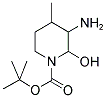 3-AMINO-2-HYDROXY-4-METHYL-PIPERIDINE-1-CARBOXYLIC ACID TERT-BUTYL ESTER Struktur