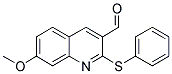 7-METHOXY-2-(PHENYLSULFANYL)-3-QUINOLINECARBALDEHYDE Struktur