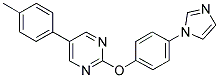 2-[4-(1H-IMIDAZOL-1-YL)PHENOXY]-5-(4-METHYLPHENYL)PYRIMIDINE Struktur