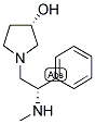 (2'S,3S)-1-(2-METHYLAMINO-2-PHENYL-ETHYL)-PYRROLIDIN-3-OL Struktur