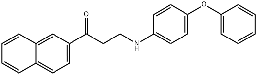 1-(2-NAPHTHYL)-3-(4-PHENOXYANILINO)-1-PROPANONE Struktur