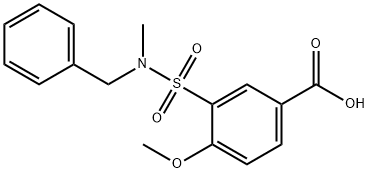 3-(BENZYL-METHYL-SULFAMOYL)-4-METHOXY-BENZOIC ACID Struktur